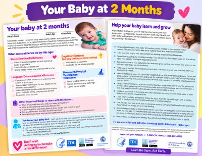 Developmental Milestones (2 mo - 5 yrs)(English)