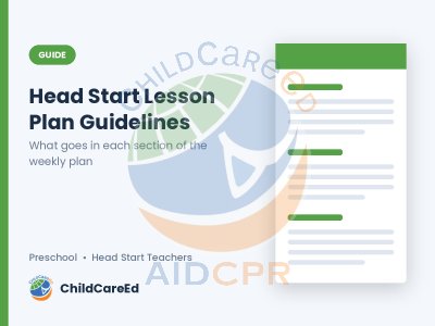 Head Start Lesson Plan Guidelines