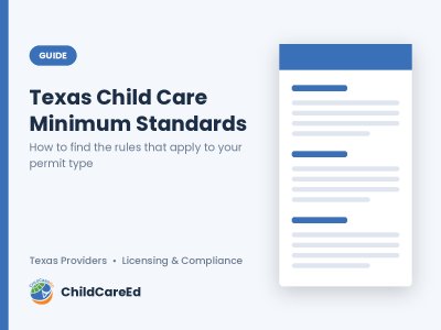 Texas Child Care Regulations