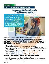 Supporting Staff to Effectively Implement Curriculum. Mixed Ages