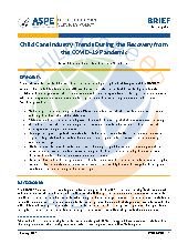 Child Care Industry Trends During the Recovery from the COVID-19 Pandemic