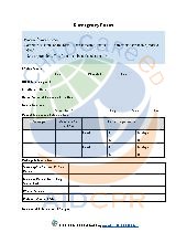 Emergency Form. Admin. All Ages.