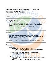 Sample Social Skills Lesson Plan: &ldquo;Let&rsquo;s Be Friends!&rdquo; (All Ages)