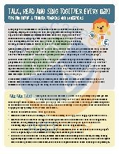 Talk, Read & Sing: Infant & Toddler Tips