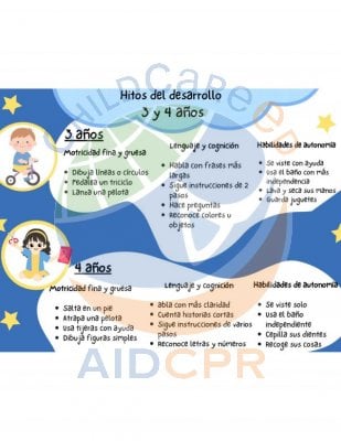 Hitos del Desarrollo de 3 y 4 A&ntilde;os