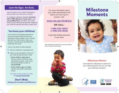 Developmental Milestones Map (2 months - 5 years)