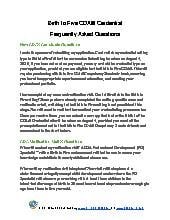 Birth to Five CDA&reg; Credential  Frequently Asked Questions