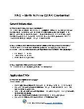 FAQ &ndash; Birth to Five CDA&reg; Credential 