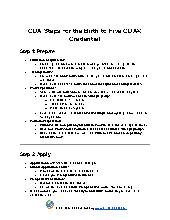 CDA Steps for the Birth to Five CDA&reg; Credential