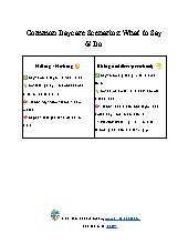 Common Daycare Scenarios: What to Say & Do