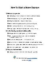 How To Start a Home Daycare