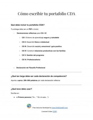 C&oacute;mo escribir tu portafolio CDA