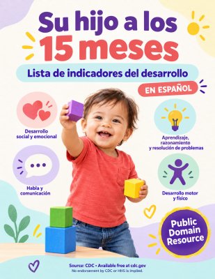 Lista de indicadores del desarrollo: 15 meses