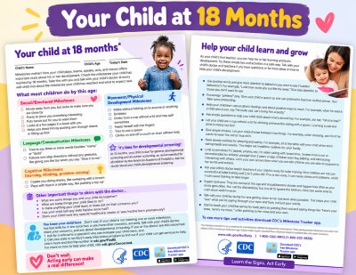 Developmental Milestones Checklist (18 mo)(English)