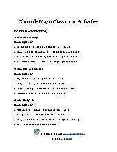 Cinco de Mayo Activities for Children