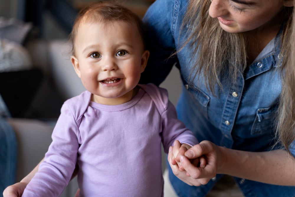 Joyful Toddler Smiling at Camera