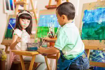 Creative Kids Engaged in Art