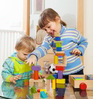 Creative Playtime With Colorful Blocks